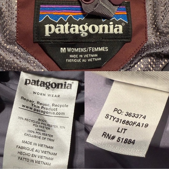 Patagonia 3-in-1 Snowbelle Jacket Insulated Ski Jacket with RECCO Women’s Medium - Picture 6 of 8